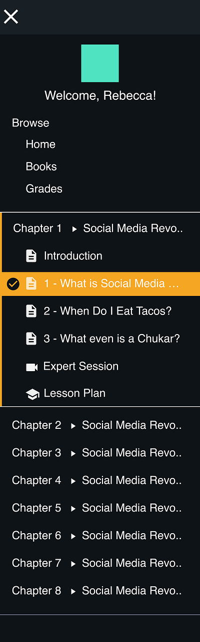 Sidebar Menu app color design gradebook interaction navigation design process prototyping sidebar sidebar navigation sketchapp ui vector web