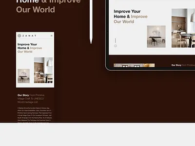 ZANAT Rebrand art direction brand identity concept craft design details interaction ios app landing layout minimal rebranding ui ux visal identity website zanat
