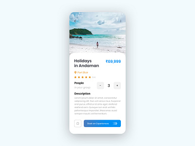 Holidays card holiday travel ui ux ui design