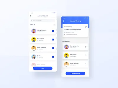Meeting App with 3D Avatar 3d app design apps art blender3d blender3dart branding design illustration ui uidesign ux