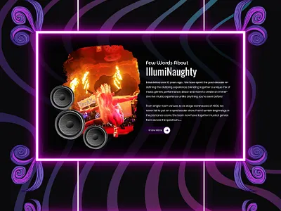 DJ illuminaughty creative design illuminaughty illustration landing page typography ui ux vector web website
