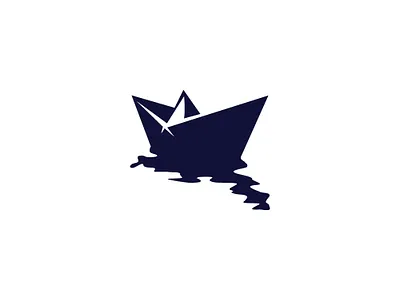 Paper Boat Logo boat boat logo buy buy logo logo logos marine negative paper paper boat paper ship paper ship logo sale sales sea ship ship logo space water white