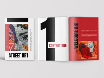 StreetArt – Pop Art Lookbook Magazine branding brochure fashion identity indd lookbook marketing ndesign print design print template printtemplate promotion template word