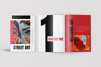 StreetArt – Pop Art Lookbook Magazine branding brochure fashion identity indd lookbook marketing ndesign print design print template printtemplate promotion template word