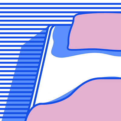 Rest adobe adobeillustrator bed blue colours design eat sleep design repeat flat graphic art graphicdesign illustration illustrator lineal linear lineart pink vector visual art