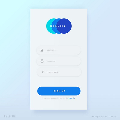 Daily UI 001 : Sign up page #DailyUI application application design application ui daily ui design login loginpage