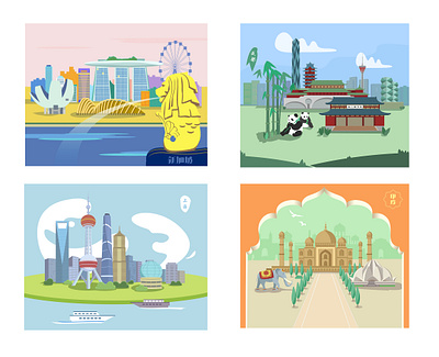 shanghai，chengdu design illustration ui