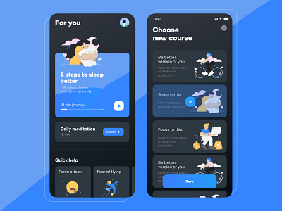 Patronus app animation app app design design illustration ios meditation mobile ui uidesign ux