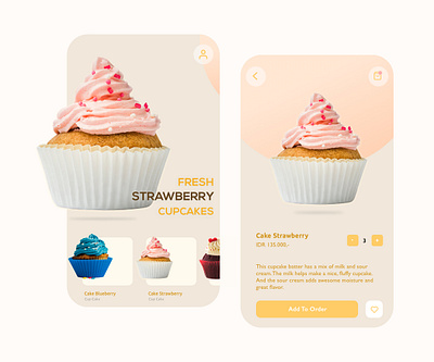 Cake Mobile App - Concept app design ui ux