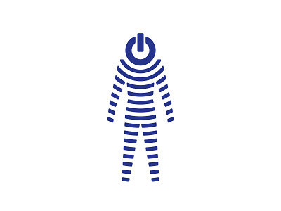Power Human 📌 Logo for Sale astronaut button circle ems entertainment face fitness game health hi tech human logo man mascot media person power robot tech technology