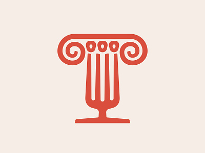 Column Fork 📌 Logo for Sale bread cafe capitals column cooking cuisine farm fast food food fork greek ionic italian logo logo design nutrition pillar pita restaurant