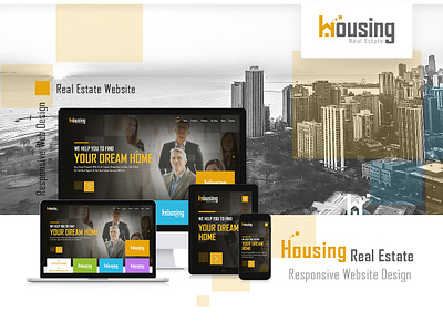 Housing Real Estate Website - MockUp Screen housing housing real estate housing responsive website housing.com mock up mockup mockup screen responsive website design rwd