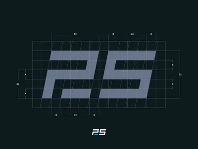 PS5 Logo Experiment animation branding dark game grid identity logo mark monogram playstation ps5 sony symbol
