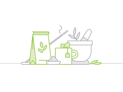 Herb 029/100 calm design herb herbal tea icon icon set iconography illustration minimal spirit therapy vector