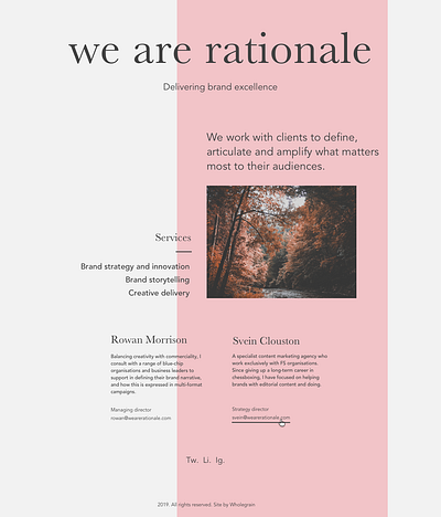 We are rationale - page concept bold colors coming soon coming soon page landing page concept landing page design