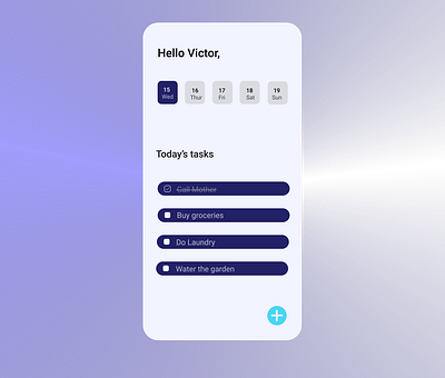 To-do list app daily 100 challenge dailyui design