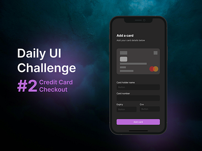 Credit Card Checkout 002 checkout creditcard dailyui payment ui uidesign ux uxdesign