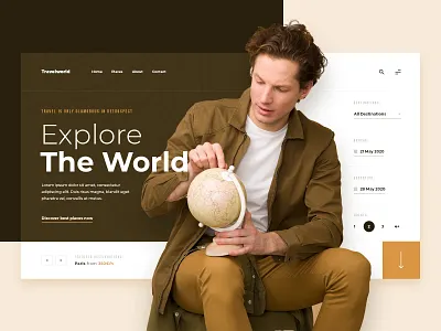 Travel & Destination | Website concept concept design travel ui ux webdesign