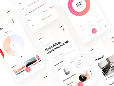 Smart Home Assistant - Sneak peek app assistant ios mobile mobile app product design sketch smart home ui