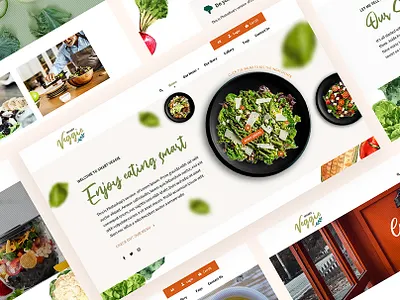 Smart Veggie - Online Store for Salad Concept food food web design food website greens salads ui ux vegetables web design website website design
