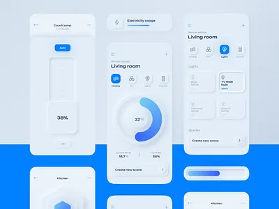 Skeuomorph Concept App app concept elegant iteo minimalistic skeuomorphism