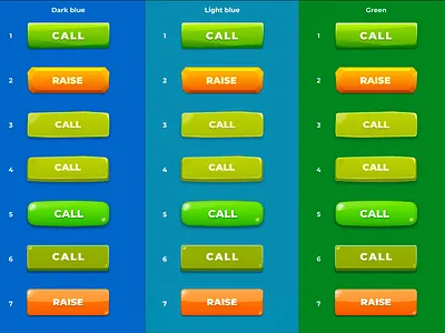 Game buttons styles button buttons game design ui design