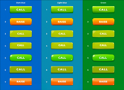 Game buttons styles button buttons game design ui design