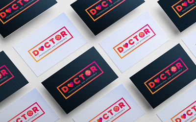 DOCTOR ABSTRACT LOGO DESIGN abstract brand business creative design element geometric graphic icon illustration lettering logo logotype modern shape sign symbol template vector