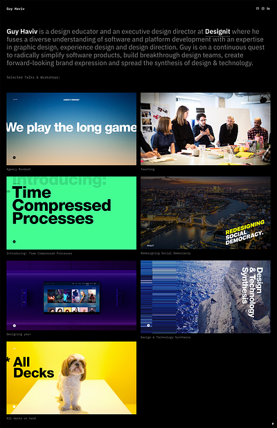 New site: thoughts+talks on design copenhagen designdirection designeducation experiencedesign gradients ibm plex plex plexmono shenkar socialdemocracy teaching telaviv tv typography web webdesign website xd yes