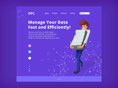 DPC app art character design illustration minimal ui ux web website