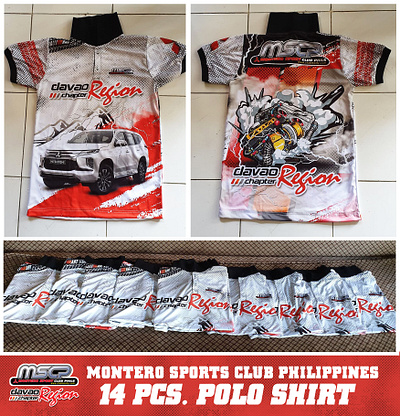 Montero Sports Club Philippines - Davao Chapter Region Polo Shir print print design printing printmaking prints shirt shirtdesign shirts