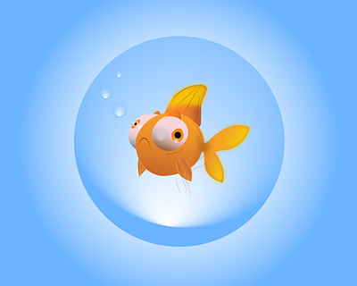Crazy fish animation app crazy fish crazy fish illustration logo web