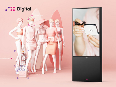 24digital branding digital signage landing page retail shopping mall ui website