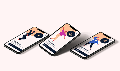 Walk Through app brand agency brand design brand identity guided tour icon illustration mobile app onboarding splash tour ui vector