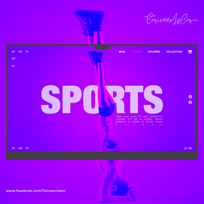 Sports Web UI app design illustration illustrator minimal ui web website