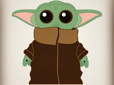 The Child babyyoda disney disneyart disneyplus illustration mandalorian starwars