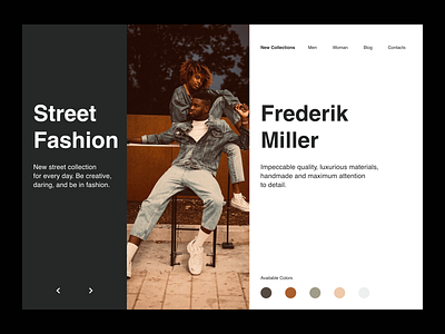 Fashion design figma moda style typography ui ux