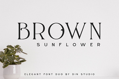 Brown Sunflower Font Duo classic font design display font download fonts elegant font elegant typeface font font design font designer font duo fonts fonts collection graphic design logo font retro font serif font typeface typeface design typefaces vintage font