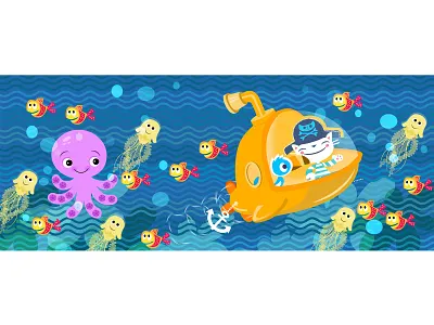 under the sea branding design illustration packaging design storybooks vector