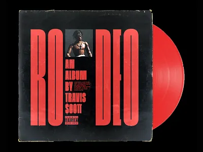 Rodeo Cover Concept album art album artwork album cover cover art design hip hop music art packaging rap travis scott typography