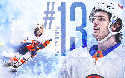 Mathew Barzal barzal design fanart hockey hockey art hockey player islanders mathew barzal new york islanders photoshop sports sports design sports edit sports graphic