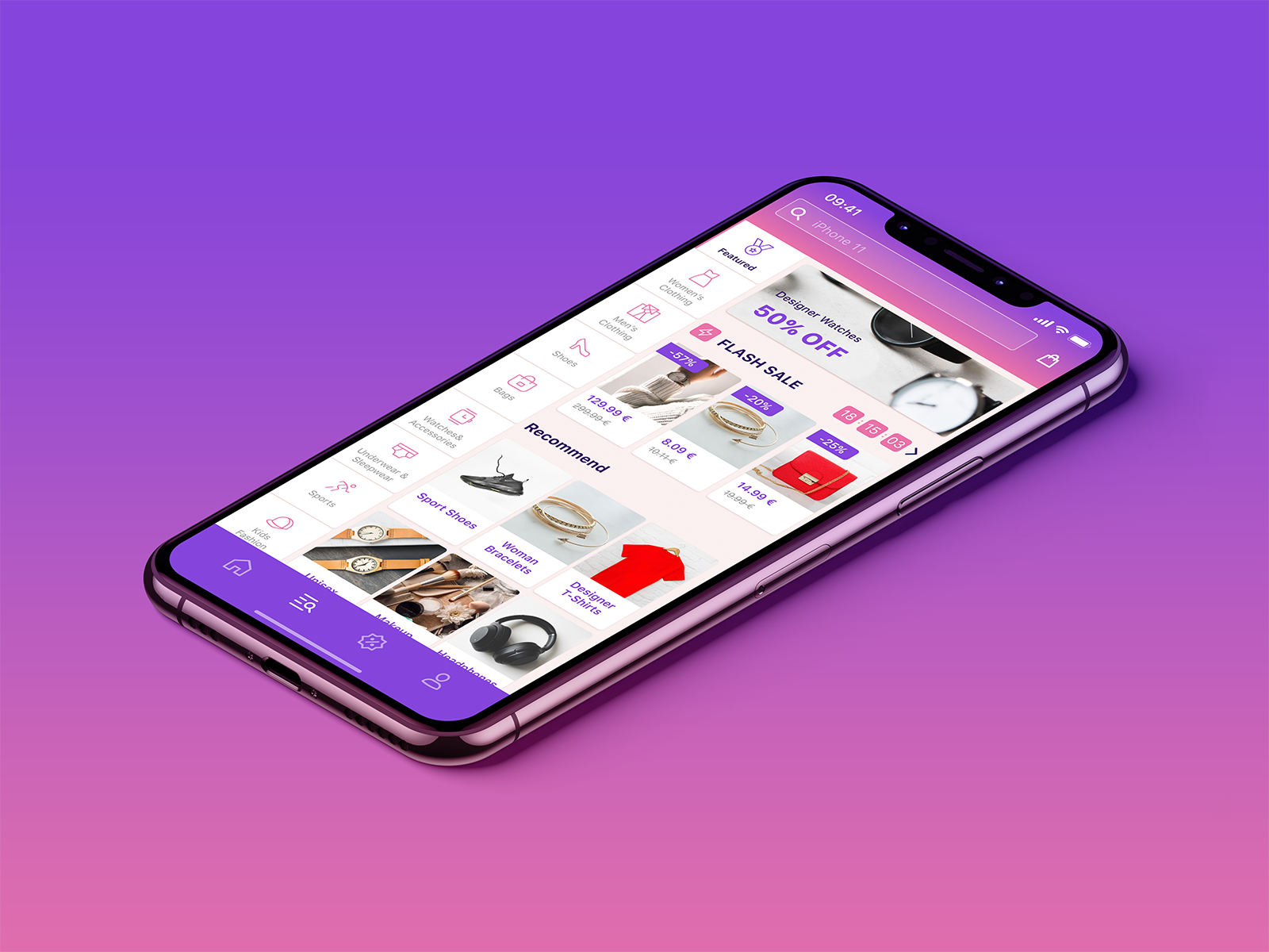 eCommerce iOS App - Categories