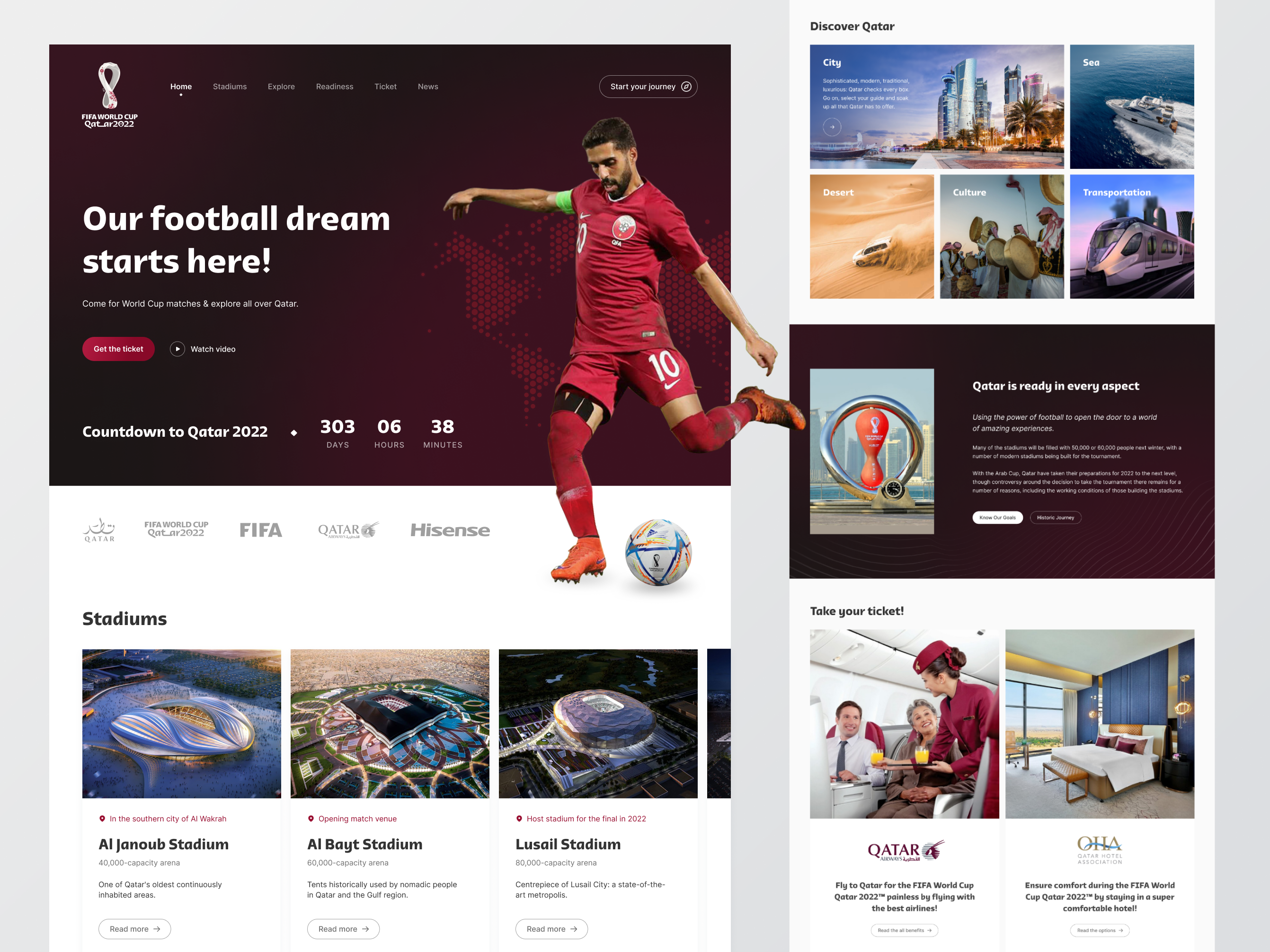 Worldcup2022 Qatar Website by Hyperfantasy on Dribbble