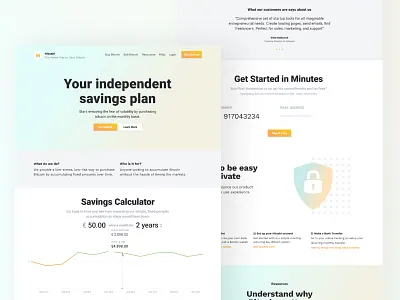 Hitashi | Webpage design investment landing page ui ux webapp webdesign webpage