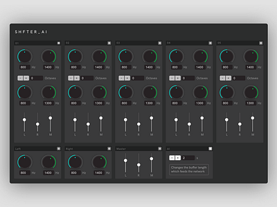 5 Channel Pitch Shifter for SoundX audio music sound ui