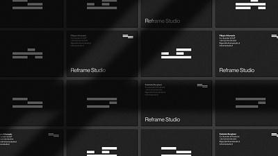 Reframe Studio branding design logo ui website