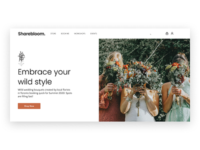 Sharebloom Landing Page Hero Templates cms landing design landing page template web webdesign