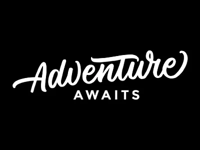 Adventure Awaits adventure handlettering lettering type typography