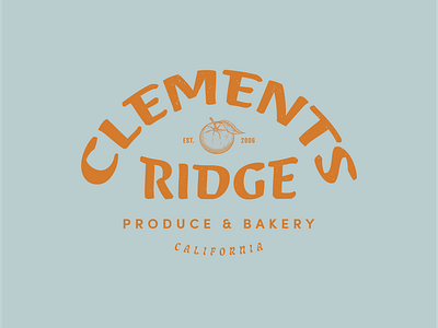 Clements Farm Market Logo 100 day project branding california daily farm market identity design logo typography