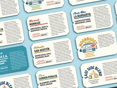 Jubilee Roasting Co. Labels brand icons illustration labels packaging print type typography